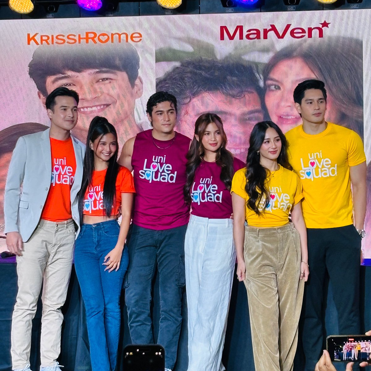 Still ongoing: Uni Love Squad Media Conference #UniLoveSquad #StudioViva #MarVen #KrisshRome #HyGab