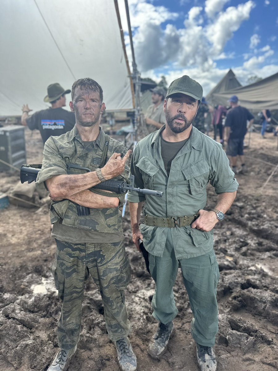 This means war! Just wrap down under here… One incredible Shoot #PrimitiveWar Ryan Kwanten is a beast and is not on social media. Can you tell me what HBO shows? We had Running at the same time?