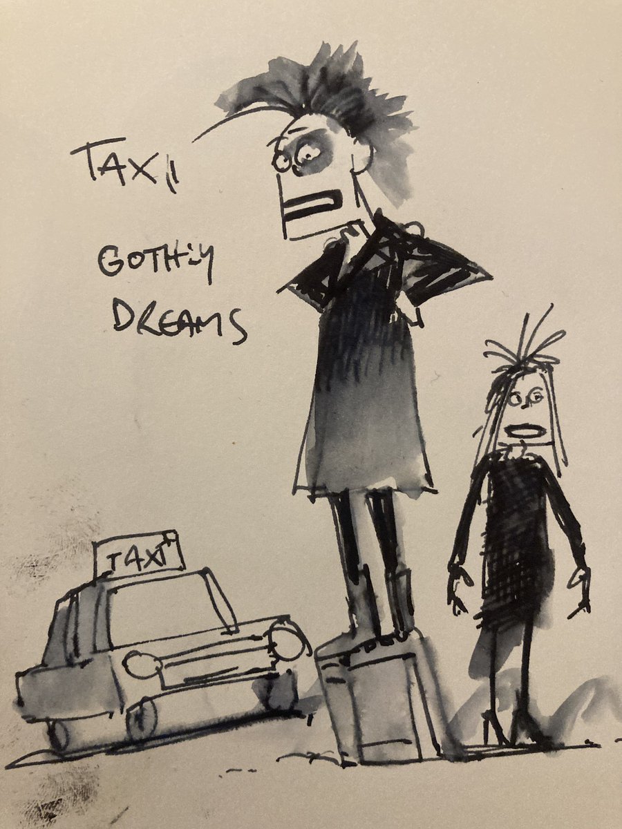 My dreams seemed to mainly involve goths & aborted taxi journeys last night