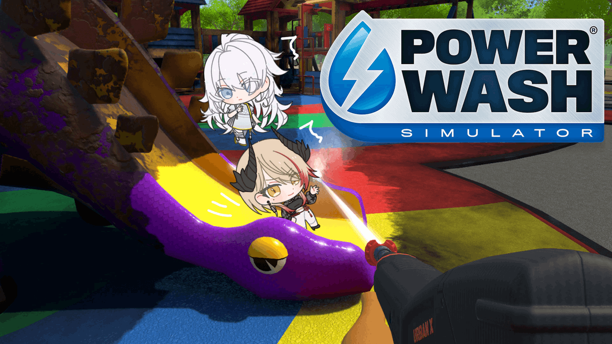 20分後！ / in 20min!! 【 PowerWashSimulator 】お掃除の時間です with 月白累【黒燿リラ / VEE】 youtube.com/live/woenCBsEG… @YouTubeより