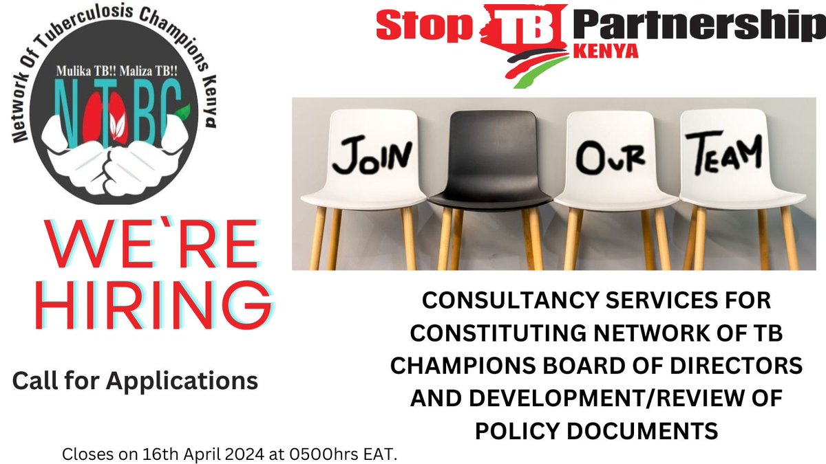 Network of TB Champions with the support from Stop TB Partnership is inviting calls for proposal from qualified consultancy firms or individuals. Visit shorturl.at/gLQT0 for more details.