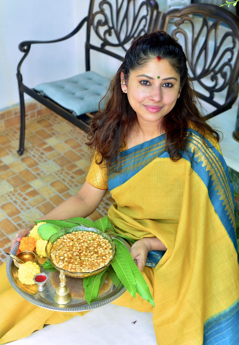 Got it all on my plate! Love #Ugadi for the bitter-sweet reminder that life with all its flavors is to be savoured 😀 శ్రీ క్రోధి నామ సంవత్సర ఉగాది శుభాకాంక్షలు 🍯🥭🍃