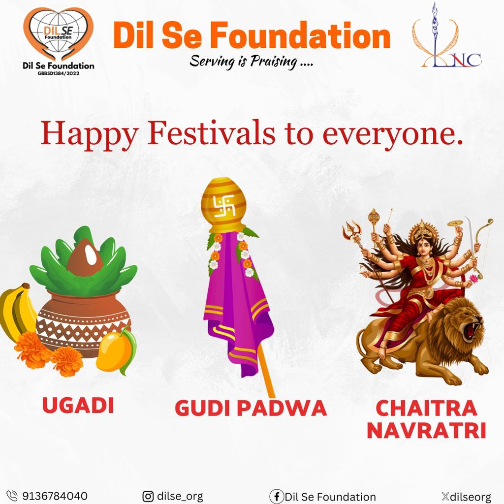 Embracing the vibrant colors of tradition and renewal this Gudi Padwa, Ugadi, and Chaitra Navratri 🌻 #india #festival #tradition #indianfestival #dilsefoundation #servingispraising #gudipadwa #ugadi #chaitranavratri #happydays #goodvibes #happyfestival