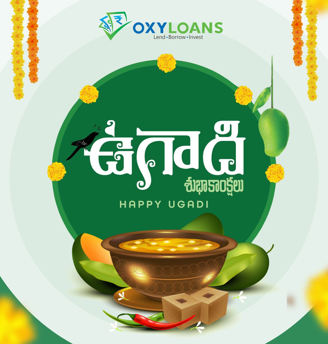 oxyloans's tweet photo. Happy Ugadi from the OxyLoans team! 🌟 May this new year bring abundant joy, prosperity, and success to you and your loved ones. 🎉 https://t.co/CwPh8AQaZ3