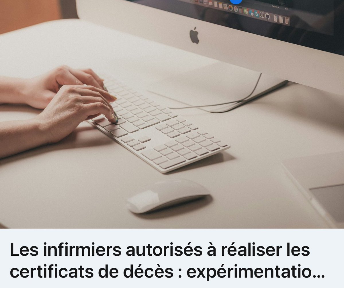 👏 Vous êtes déjà + de 1000 IDEL identifiés comme étant volontaires par l' Agence Régionale de Santé Occitanie (ARS) pour participer à l'#expérimentation d'un an visant à permettre aux infirmiers diplômés d'Etat, salariés ou libéraux, d'établir un #certificat de décès. Et déjà…