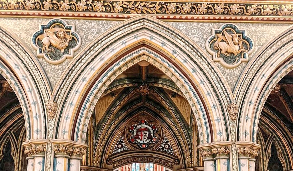 Detail of the Great stone #screen of the #chapel at #RomanCatholic #College of #StCuthbert, #Ushaw, #Durham. Designed by #AWNPugin. Ca.1848.
@ushawdurham
@HistoricEngland Grade I & II

#pugin #augustuspugin #gothicrevival #puginroodscreen #gothicrevivalarchitecture #ushawcollege