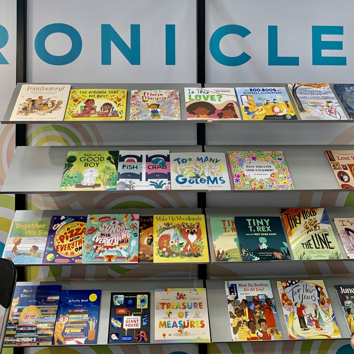 Seeing so many of my favorite books at the Bologna Children‘s Book Fair! #BCBF24 @BoChildrensBook @khosford_author @diannewrites @LMillerLachmann @saraclevine @valerie_bolling @KarenJameson15