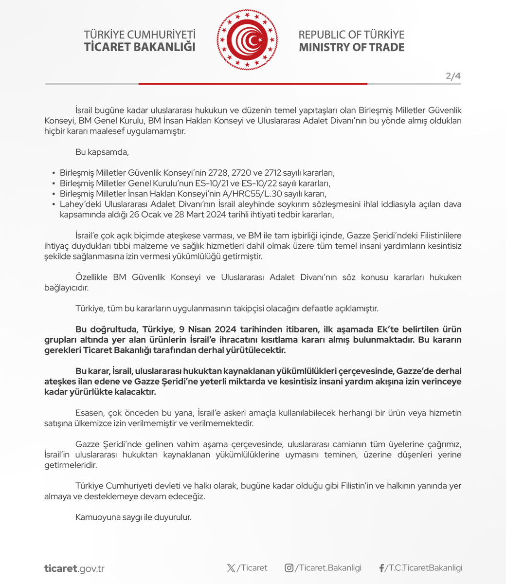 T.C. Ticaret Bakanlığı tweet media