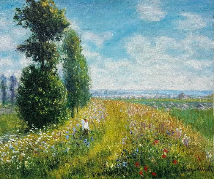 🎨Claude Monet (1840-1926, French impressionist painter) - Summer Meadow