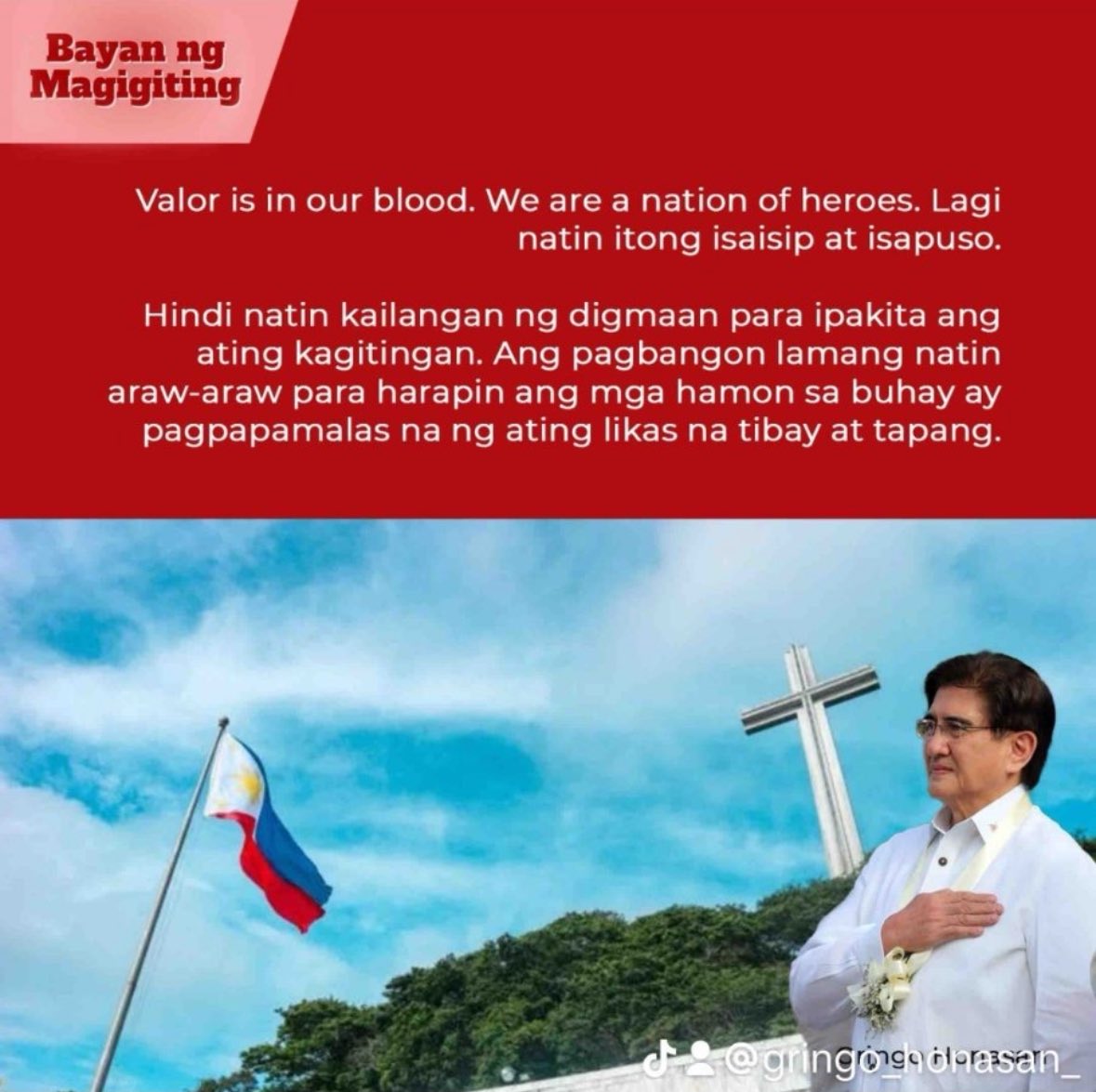 Gregorio “Gringo” Honasan: PMA Class 1971 First Captain, former Army colonel, former rebel and ex-detainee, former senator of the republic and former DICT secretary. A leader and patriot who risked his life a number of times for the sake of the next generation of Filipinos.