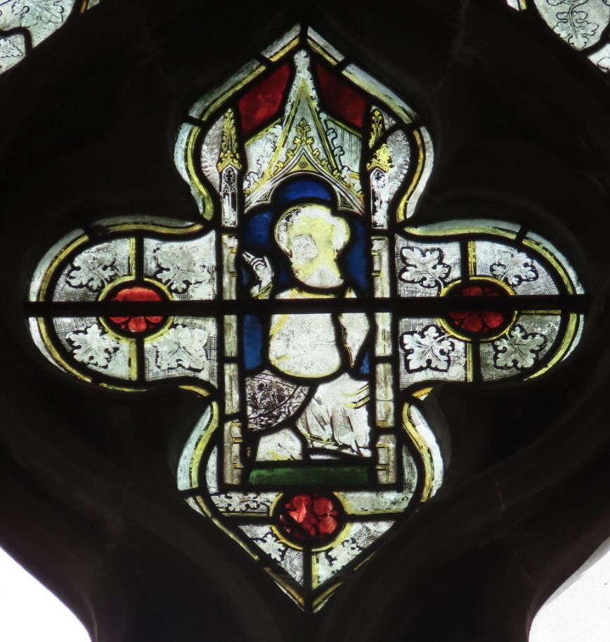 #TraceryTuesday 
Fragments of C14 #stainedglass in St Bartholomew’s, Richard’s Castle.