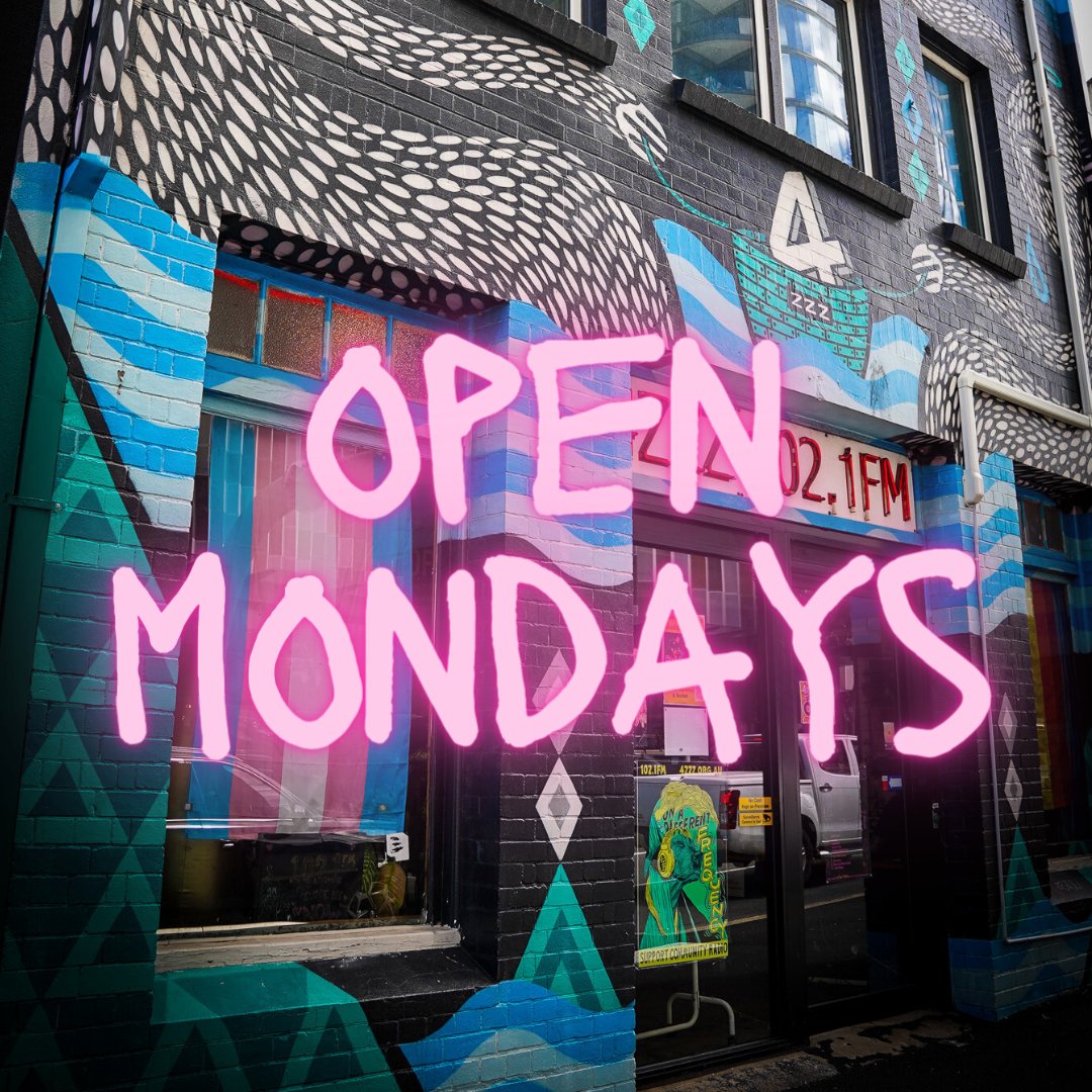 🏠 Reception Open Mondays 🏠 Guess what we're now open on Mondays! Monday to Friday - 10 AM - 4 PM Saturday - 10 AM - 2PM Sunday - CLOSED If you'd like more information about contacting and engaging 4ZZZ you should check out our website 4zzz.org.au