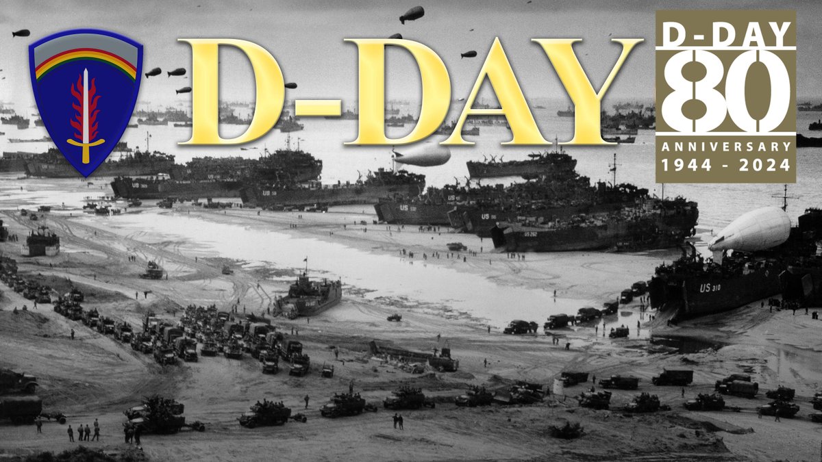 On June 6, 1944, the long-awaited Allied landing in northern France began. Facing Hitlers 'Atlantic Wall,' #Soldiers of the 🇺🇸, 🇬🇧, 🇨🇦, and other Allied nations landed on beaches in Normandy, beginning a campaign which lasted until July 24, 1944. #80DaystoDDay #DDay80