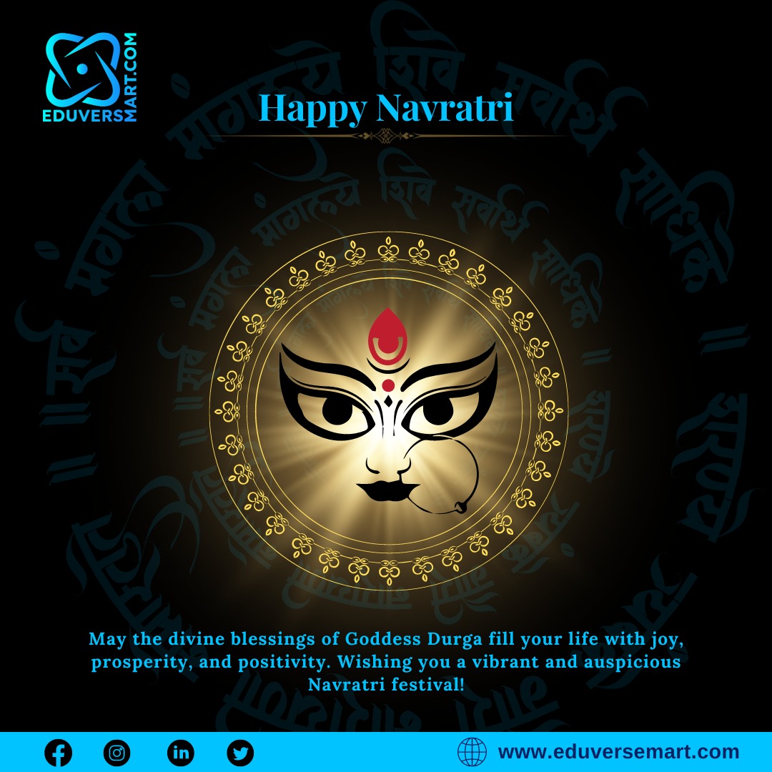 May the divine blessings of Goddess Durga fill your life with joy, prosperity, and positivity. Wishing you a vibrant and auspicious Navratri festival!

Register Now
🔗 eduversemart.com
📞 Contact Us Today-+91-7500803666

#EduverseMart #EducationSavings #SmartSchools