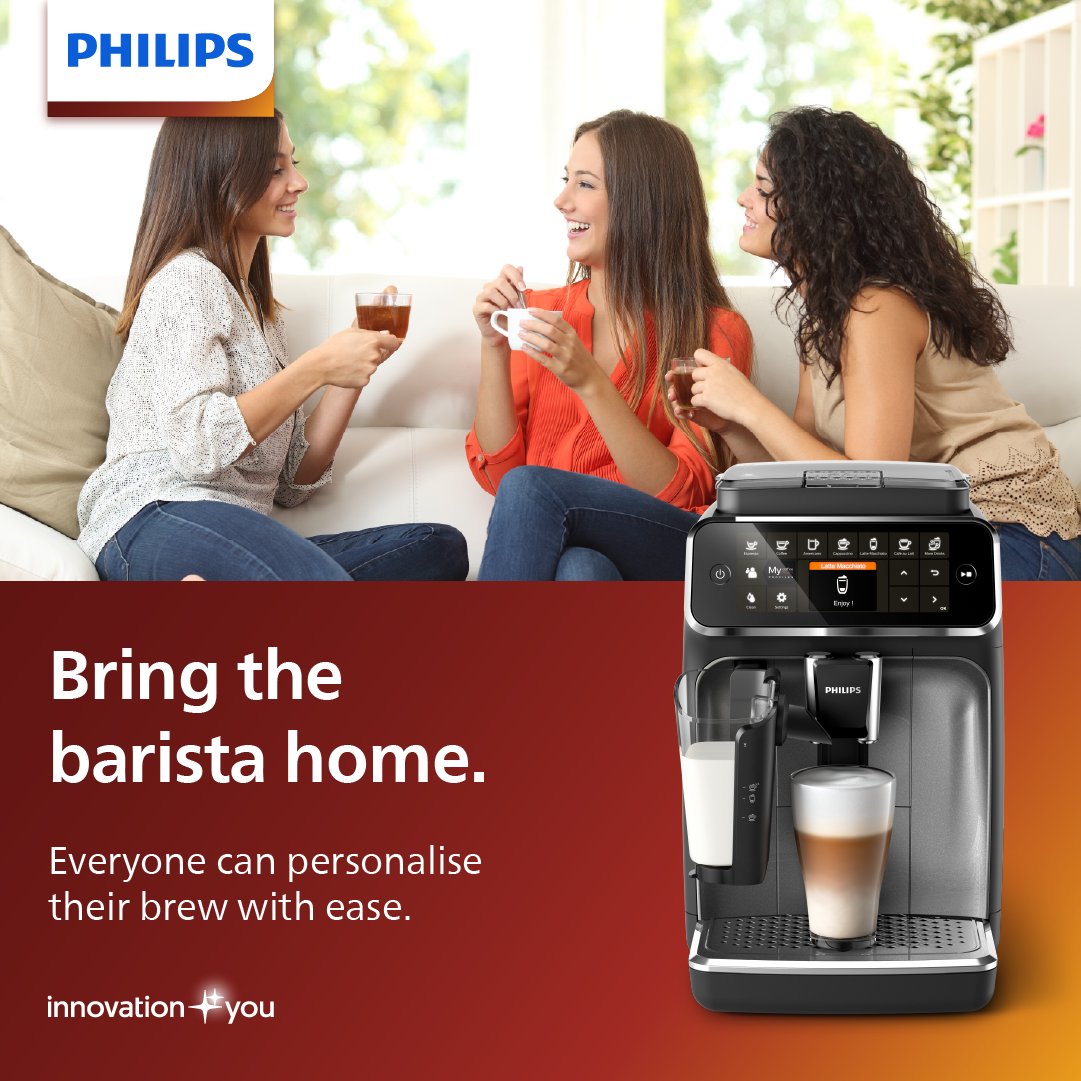 Fresh bean coffees at home. Impress your friends with a variety of creamy coffee specialties at the touch of a button. Shop & SAVE here: bit.ly/3xs7Ls3 #Philips #BringTheBaristaHome #ExpertSA E&OE | Subject to availability | T&Cs apply | Limited time only.