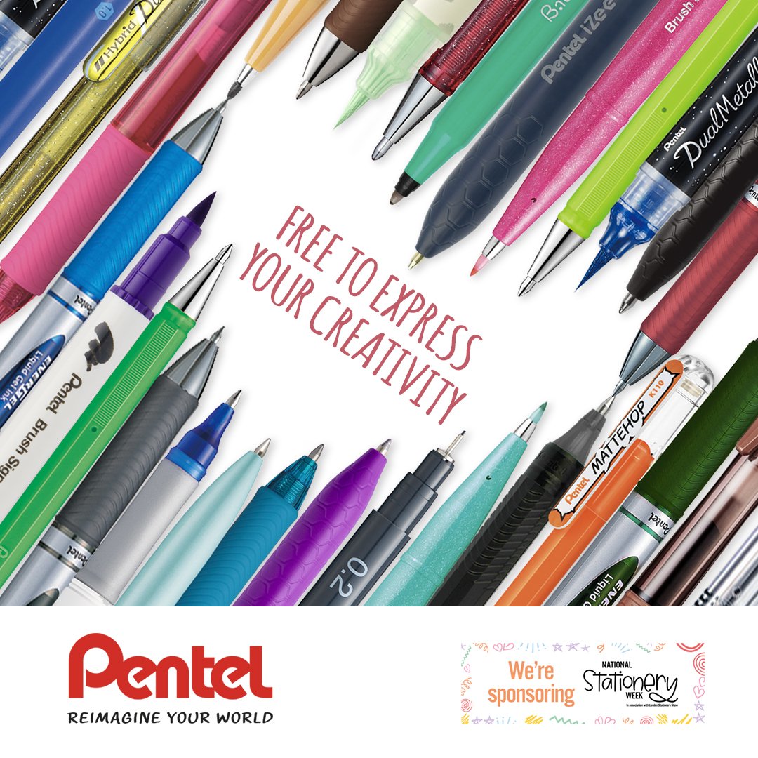 “We invite everyone to reimagine their world and discover their ‘Passion For Pens’.”

Head over to FB, IG or LinkedIn to see more from our second sponsor of the week: @PentelUK!

#NatStatWeek  #WritingMatters  #LoveStationery  #ReimagineYourWorld