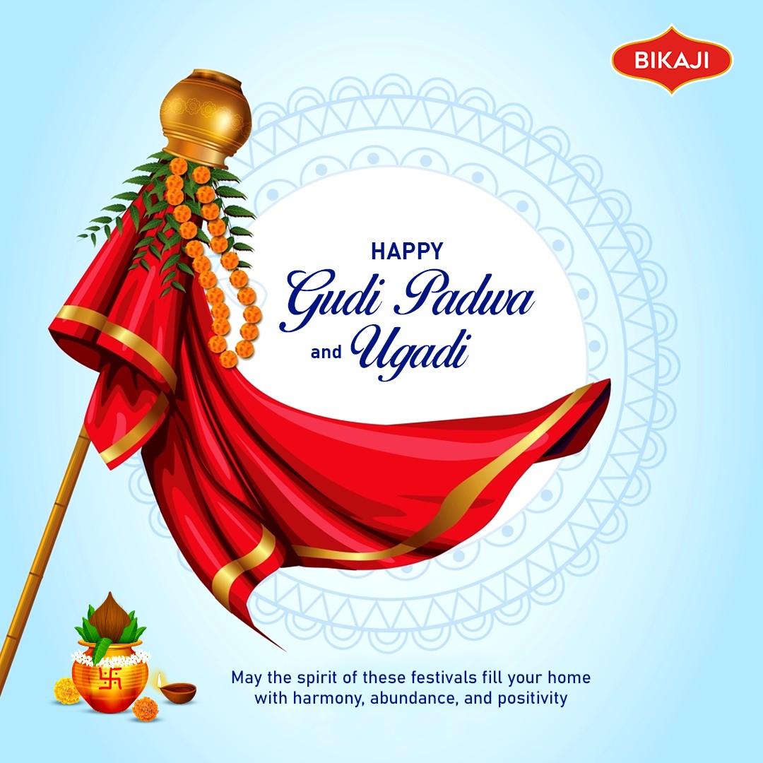 Celebrate new beginnings with good taste. Happy Ugadi and Gudi Padwa from Bikaji.

#bikai #bikajifoods #GudiPadwa2024 #Ugadi2024 #newbeginning #positivity #happiness #festivevibes