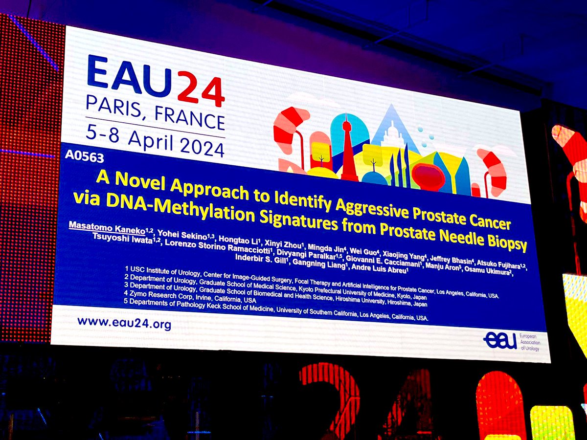 Dr Andre Abreu (@aldcabreu) on Twitter photo Thrilled that our abstract was selected as one of the 🔝4 at the #EAU24
Honored to have it showcased during the Best of #EAU24 in #ProstateCancer by the reputed Dr. <a href="/Tilki_De/">Derya Tilki, MD</a>
👍Thank you so much <a href="/Uroweb/">European Association of Urology (EAU)</a> for this recognition
<a href="/KanekoMasatomo/">Masatomo Kaneko</a>
<a href="/lorenzormc/">Lorenzo Storino Ramacciotti</a>
<a href="/USC_Urology/">USC Urology</a> Thrilled that our abstract was selected as one of the 🔝4 at the #EAU24
Honored to have it showcased during the Best of #EAU24 in #ProstateCancer by the reputed Dr. <a href="/Tilki_De/">Derya Tilki, MD</a>
👍Thank you so much <a href="/Uroweb/">European Association of Urology (EAU)</a> for this recognition
<a href="/KanekoMasatomo/">Masatomo Kaneko</a>
<a href="/lorenzormc/">Lorenzo Storino Ramacciotti</a>
<a href="/USC_Urology/">USC Urology</a>