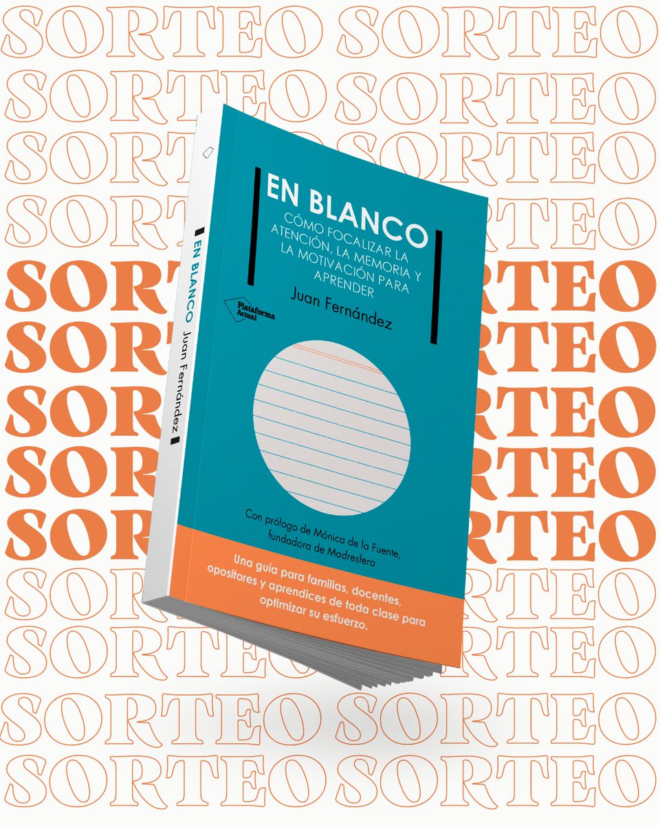 🟥SORTEO🎲📕 De un ejemplar de "En blanco" para celebrar el Día del Libro. 
📗📘Para participar, sigue a <a href="/PlataformaEdit/">Plataforma Editorial</a> y a mí, y dale RT
📚📚 GANADOR en dos semanas, el 23 de Abril, #DiaDelLibro