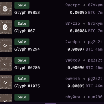 RurbatscRobert's tweet photo. The @glyphs_runes are cookin again. How many do you have? I bet @glyphtoshi has 200. Be honest.
#minewithus #glyphsrunes https://t.co/OOzrpk46OE
