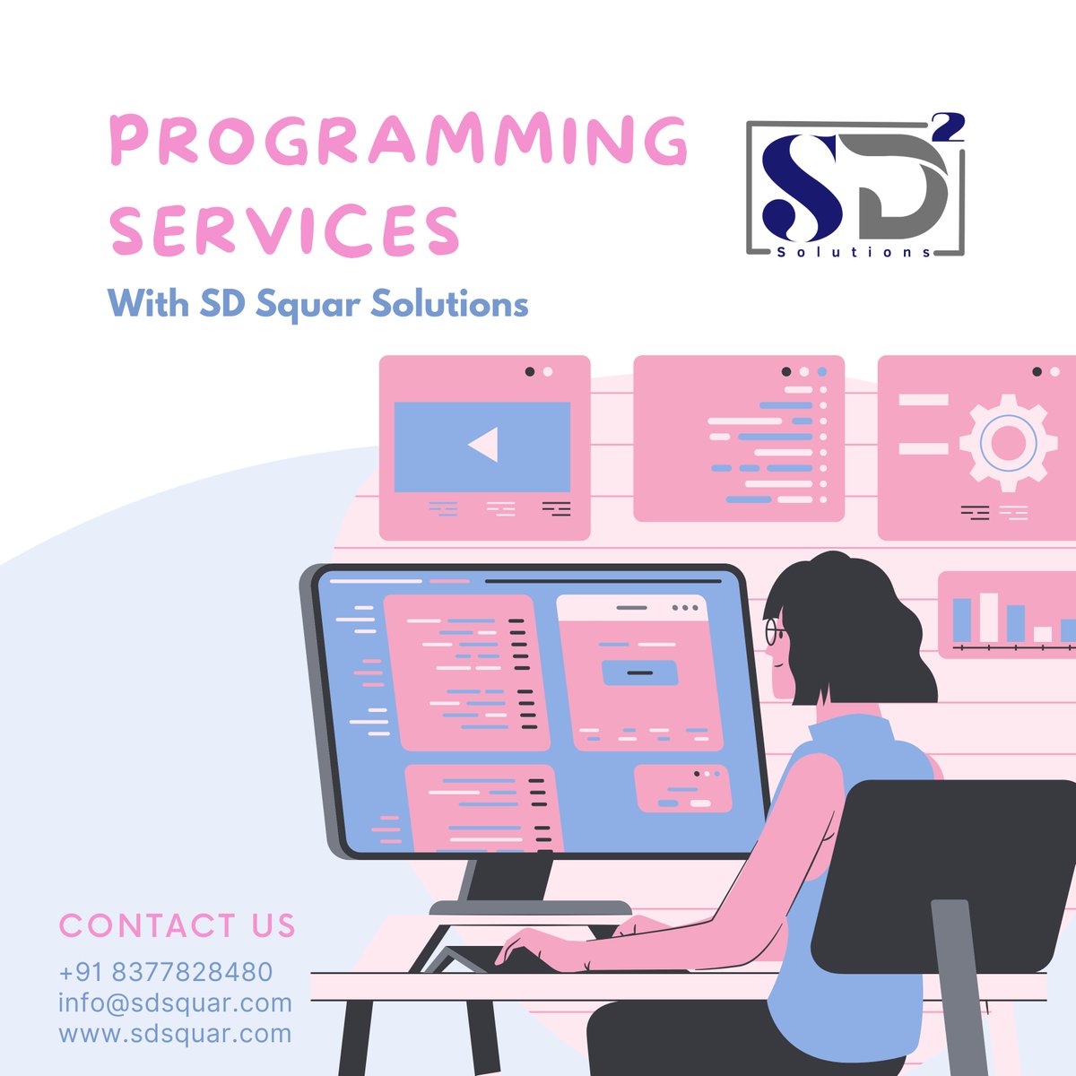 sd2_solutions's tweet image. Ready to elevate your online presence with top-notch programming services? Let us enhance your digital footprint and unleash your brand's full potential. #ProgrammingServices #DigitalTransformation