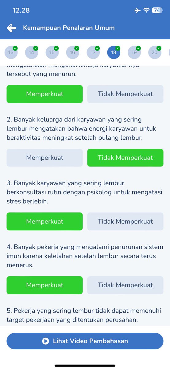 Cara Menjawab Pernyataan Memperkuat Dan Memperlemah