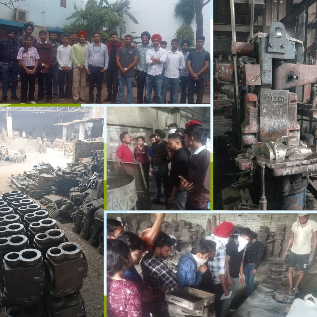 GnaUniversity's tweet image. School of Engineering, Design, and Automation (Design Division) has organized an #industrialvisit to Amar Sand Casting for the students of B.Tech #Mechanical and #AutomationEngineering and  #Robotics and Automation Engineering.