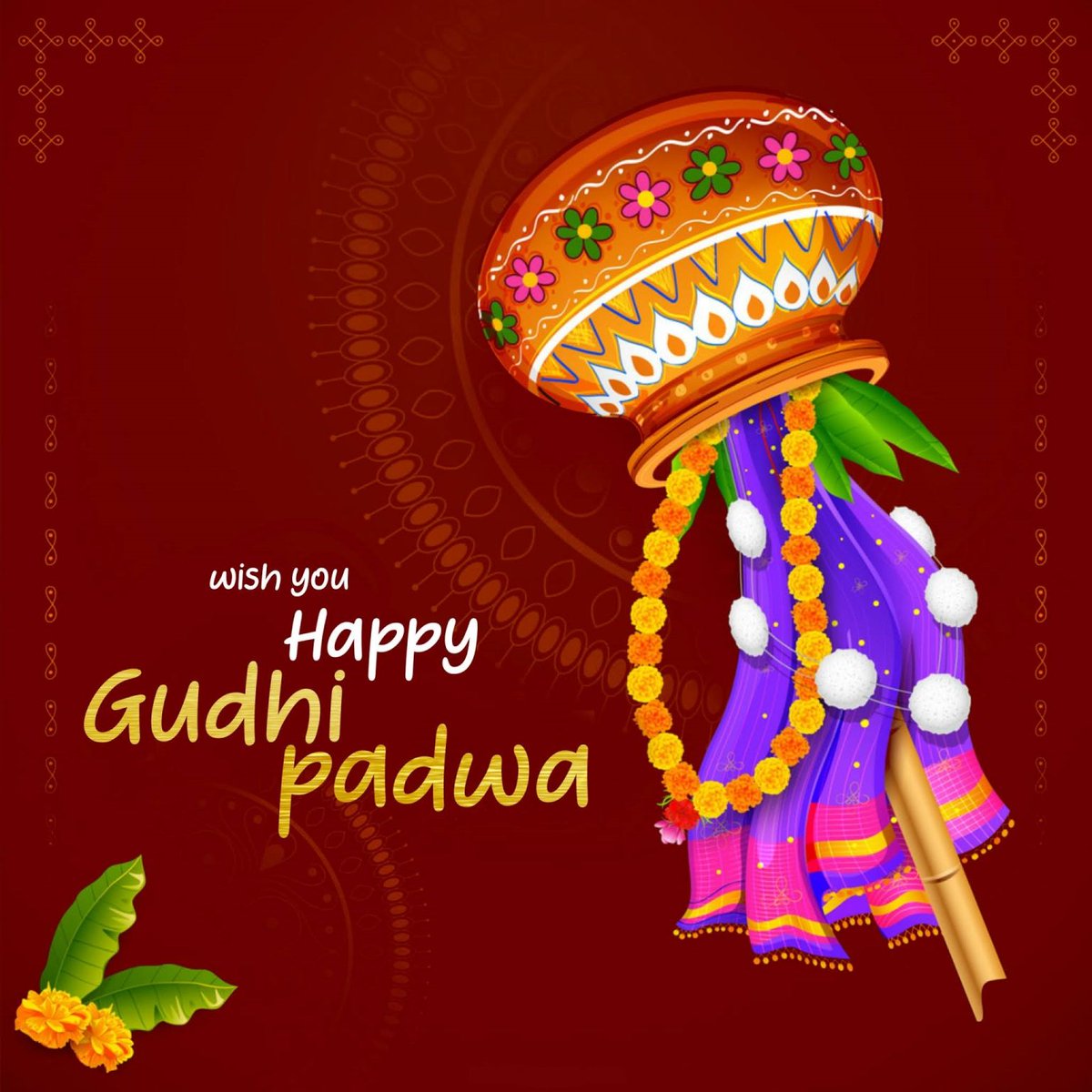 #OMundoDesdeAquí Feliz #GudiPadwa2024 #Bharat #India 🇮🇳🥳 👉O Deus Brahma creou o universo neste día marcando o tradicional ano novo para os hindús marathi. Gudhi afasta o mal e invita á prosperidade, celebrando a chegada da primavera e o inicio da tempada de colleita.