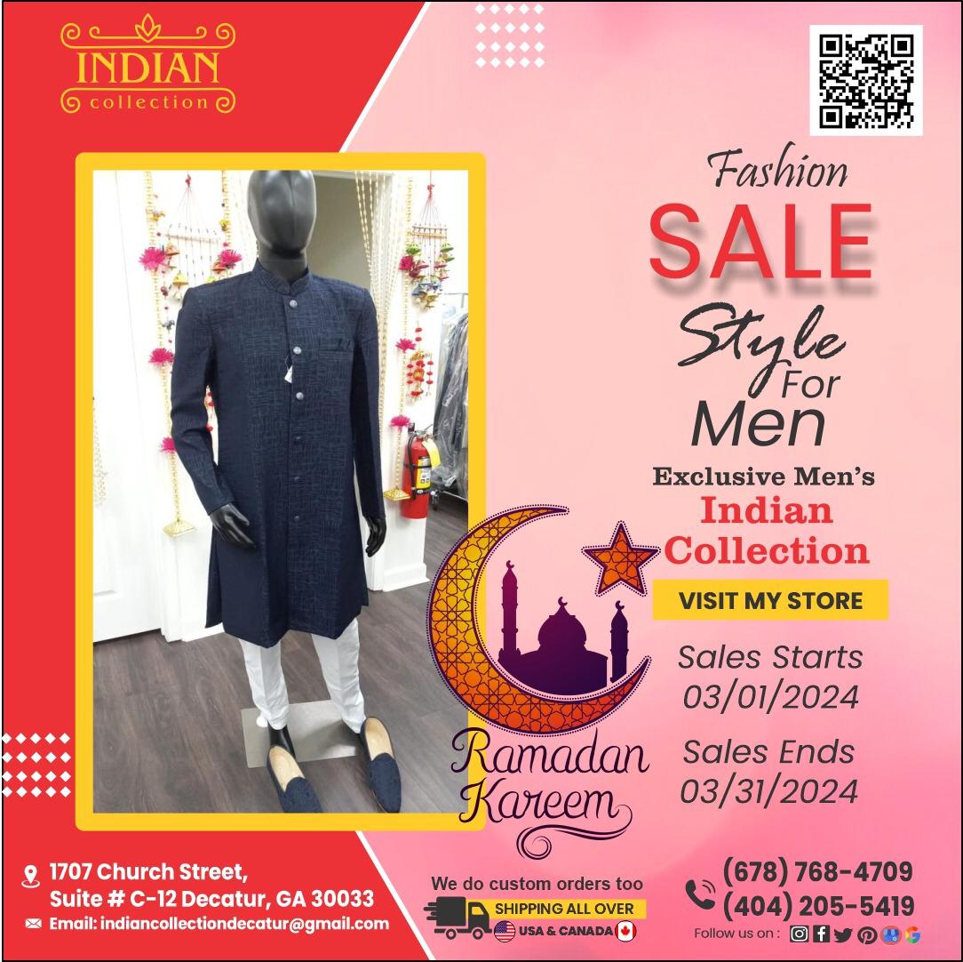 Shop now for exclusive men's Indian fashion! SALE starts 03/01/2024, ends 03/31/2024. Don't miss out! #FashionSale #MensStyle  #IndianCollection #shervaniwedding #fashionstyle #PostViral #SaleAle