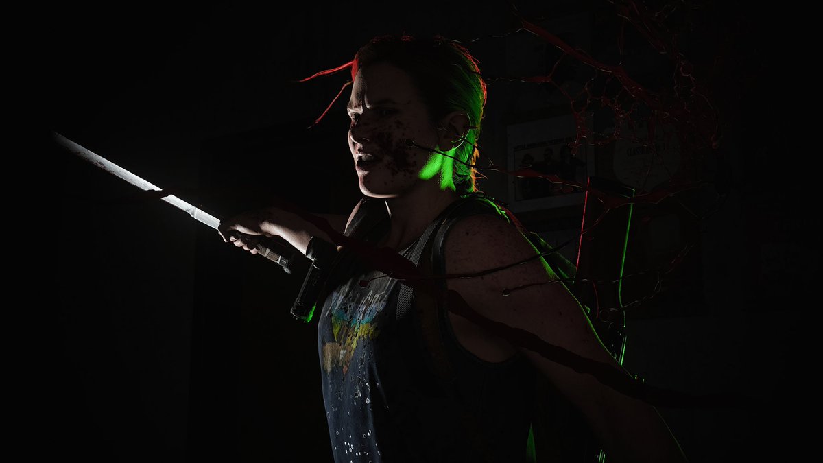 Neon Abby.📷 #TheLastOfUsPartIIRemastered #VirtualPhotography