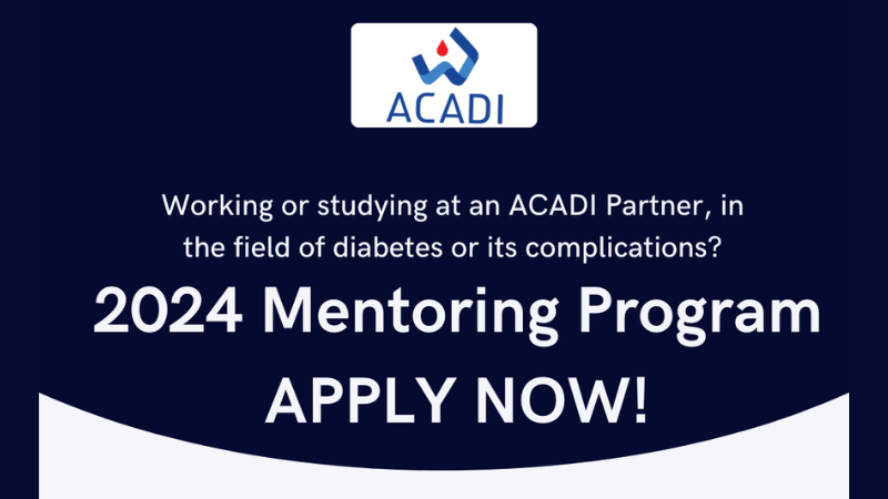 The <a href="/ACADI_Centre/">Australian Centre Accelerating Diabetes Innovation</a>, supported through our TTRA program, is currently inviting industry professionals to join it's mentorship program &amp;  make a significant impact on the career journey of the next generation of diabetes researchers. Apply by 11 April 2024. 👉bit.ly/3xu7MLY