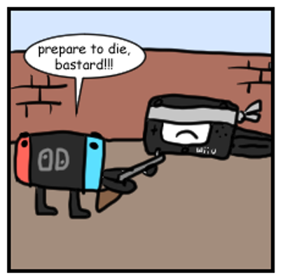 goodbye wii u! (this is an old epic gamer comic panel)