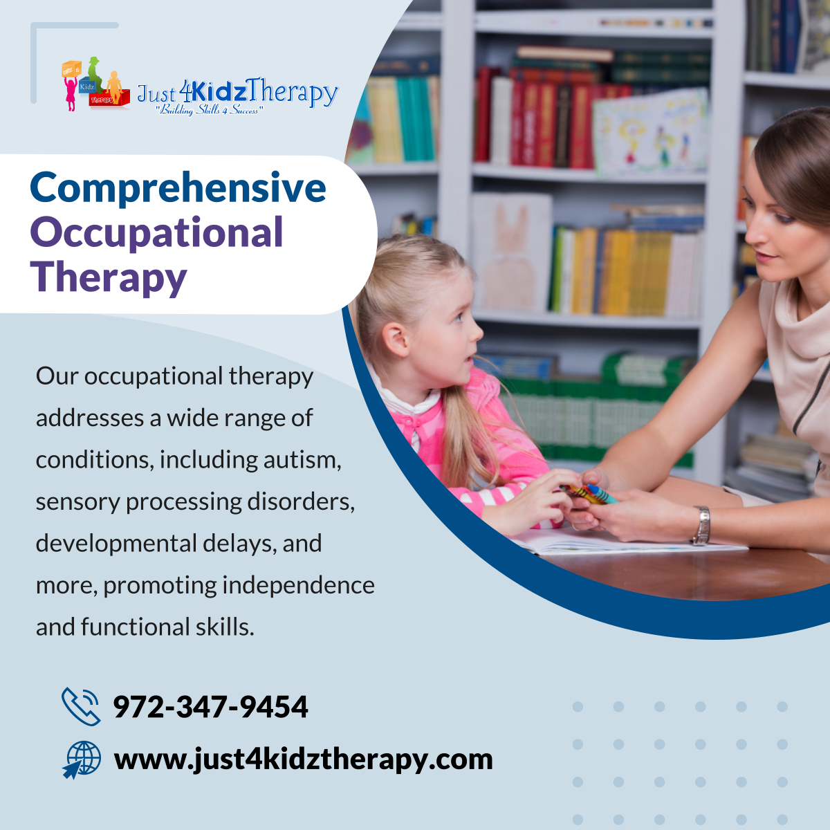 Experience the difference with our comprehensive occupational therapy services. Let us help your child thrive in their daily activities. 

#CollinCountyTX #PediatricTherapyServices #OccupationalTherapy #ChildDevelopment #ComprehensiveTherapy