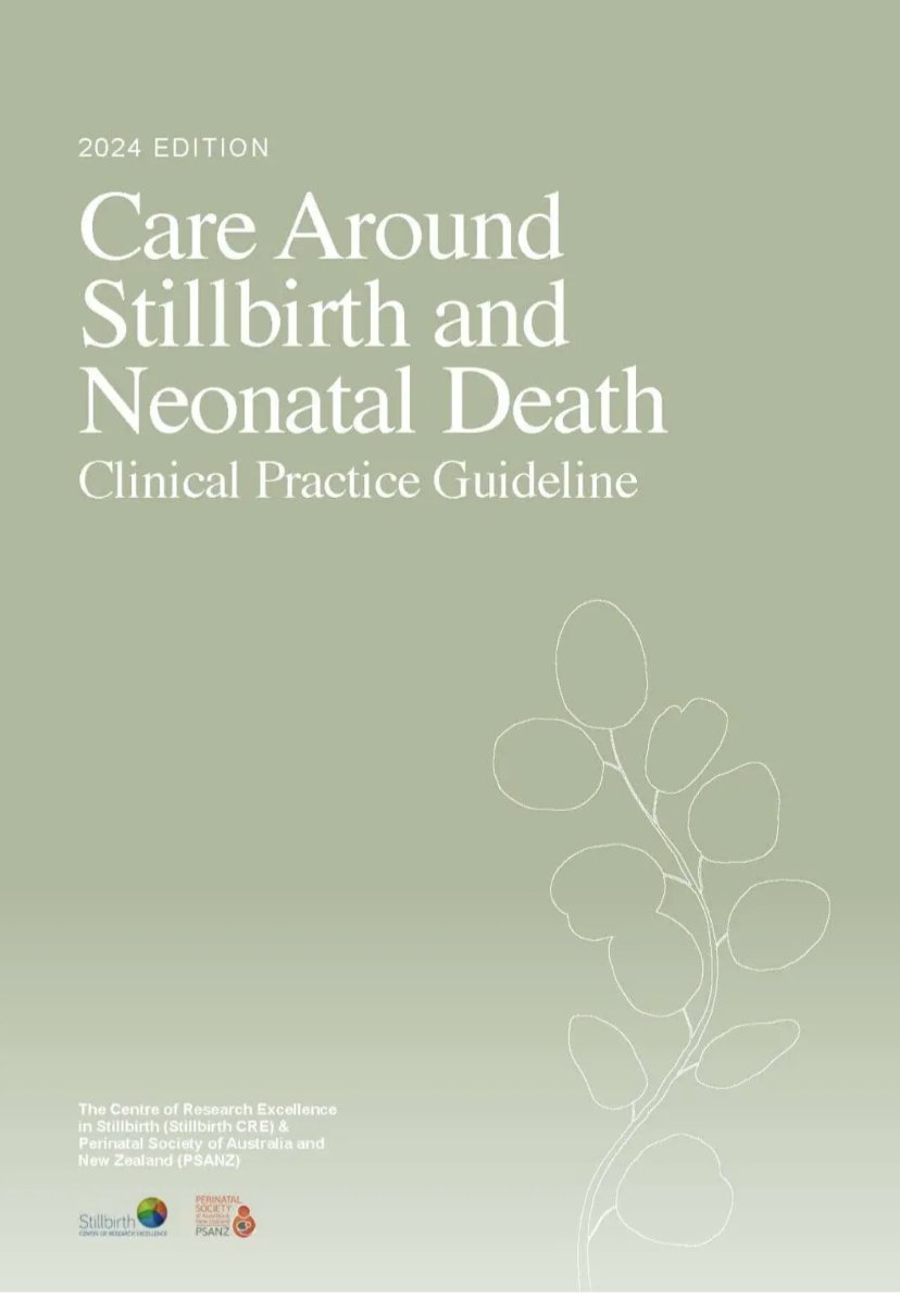 Launched today at #PSANZ2024 the new @CREStillbirth/@mypsanz Care After #Stillbirth and Neonatal Death (CASaND) guideline for Australia & Aotearoa New Zealand. Updated & new recommendations for supportive, respectful care after perinatal loss. Access 👉learn.stillbirthcre.org.au/learn/casand/