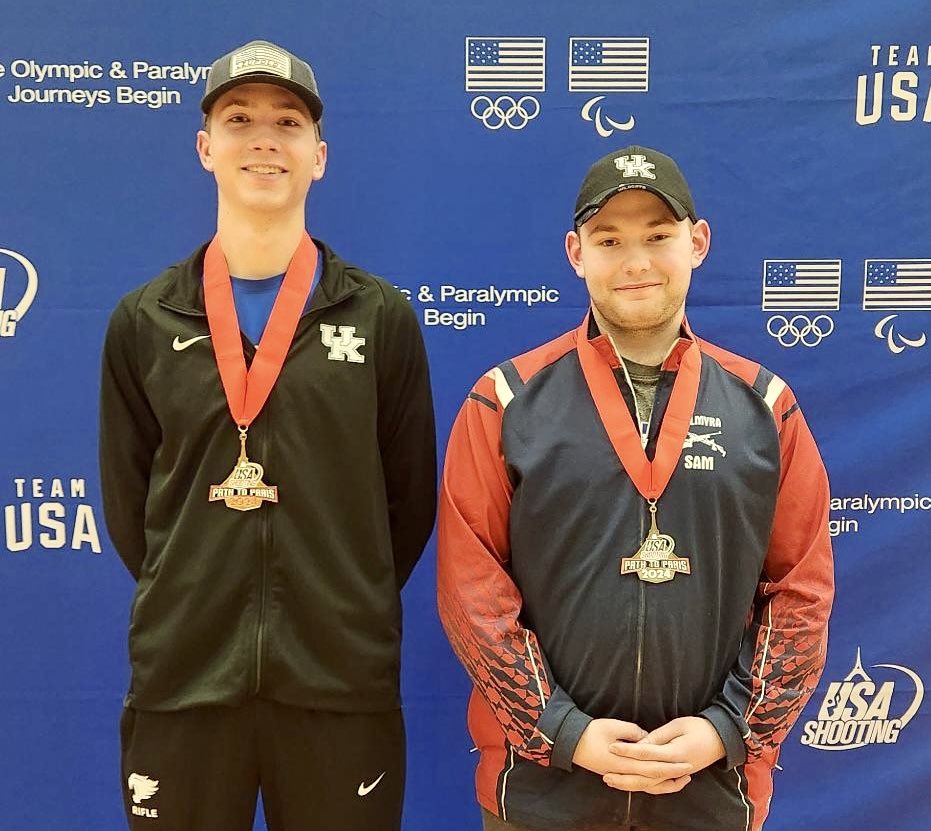 Good day for the Cats! 😼 Congrats to Braden and Sam winning 🥇 and 🥉 in smallbore at USA Shooting Junior Nationals! #BBN #WeAreUK