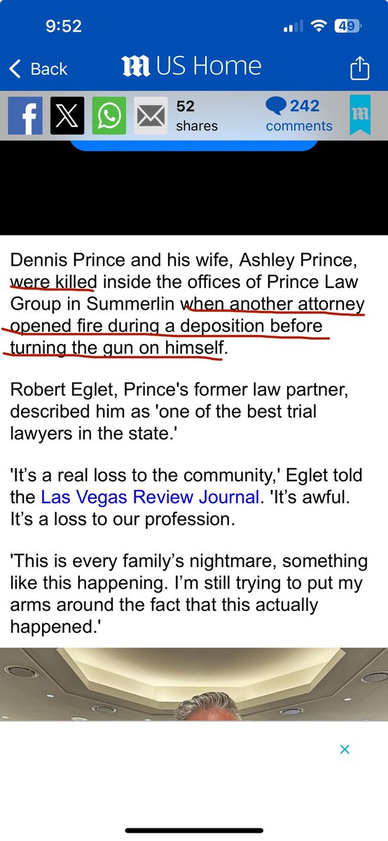 gregorysheldon's tweet photo. Controversial, but I would like to come out strongly against being shot and killed by another lawyer during a deposition https://t.co/S0ZaeGryEP