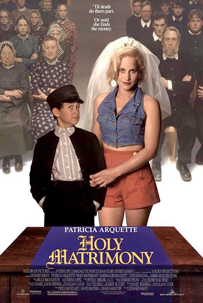 🎬MOVIE HISTORY: 30 years ago today, April 8, 1994, the movie ‘Holy Matrimony’ opened in theaters!

#PatriciaArquette #JosephGordonLevitt #ArminMuellerStahl #TateDonovan #JohnSchuck #LoisSmith #CourtneyBVance #JeffreyNordling #RichardRiehle #MaryPatFleason #LoriAlan #LeonardNimoy