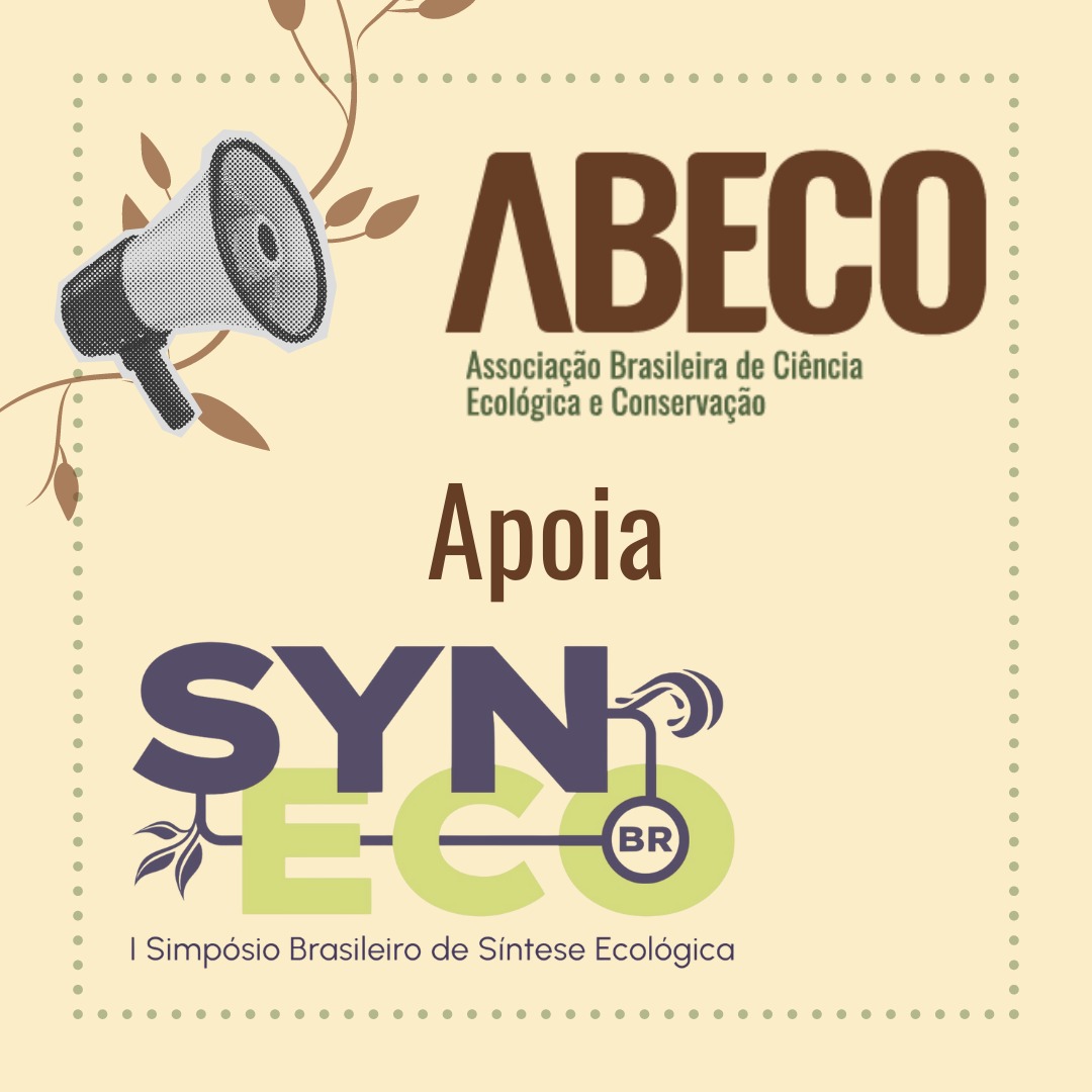 Temos o prazer de anunciar para você uma oportunidade que a <a href="/abecobr/">ABECO Ciência Ecológica & Conservação</a> traz com essa parceria!

O Syneco (Simpósio Brasileiro de Síntese Ecológica) é um evento que visa discutir os avanços da #sínteseecológica e como ela pode nos ajudar a enfrentar os problemas da atualidade (1/4)