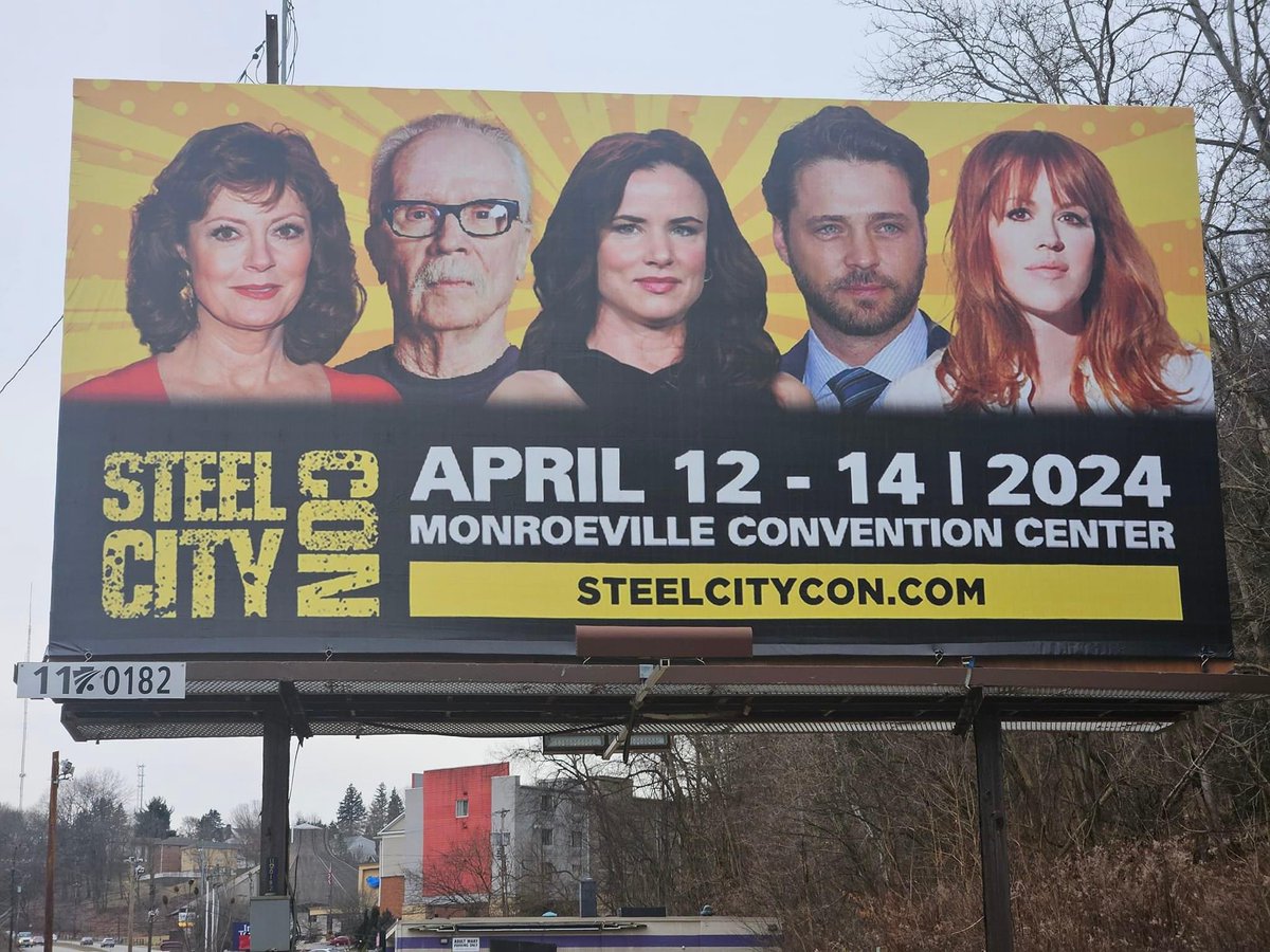 It’s Steel City Con week! Have you seen any of our billboards in the wild? Tickets: steelcitycon.com/buy-tickets
