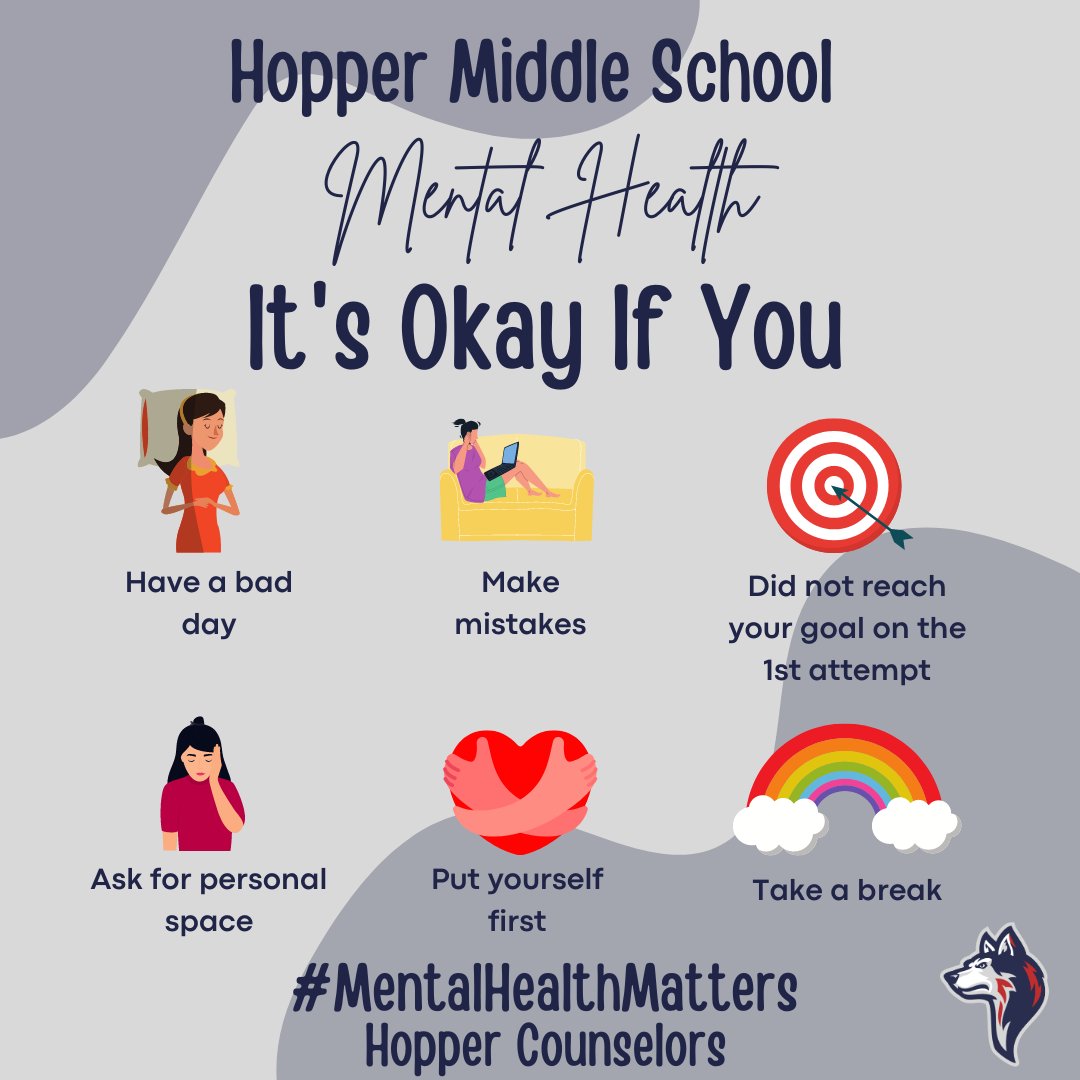 Mental Health Monday at Hopper Middle School! #YouMatter #ShareAHoppertunity