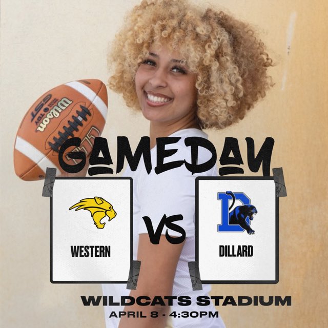 Flag Football District Championship tomorrow vs Dillard 6:00pm at Western. Come out and supportyour Wildcats. gofan.co/event/1487122?…