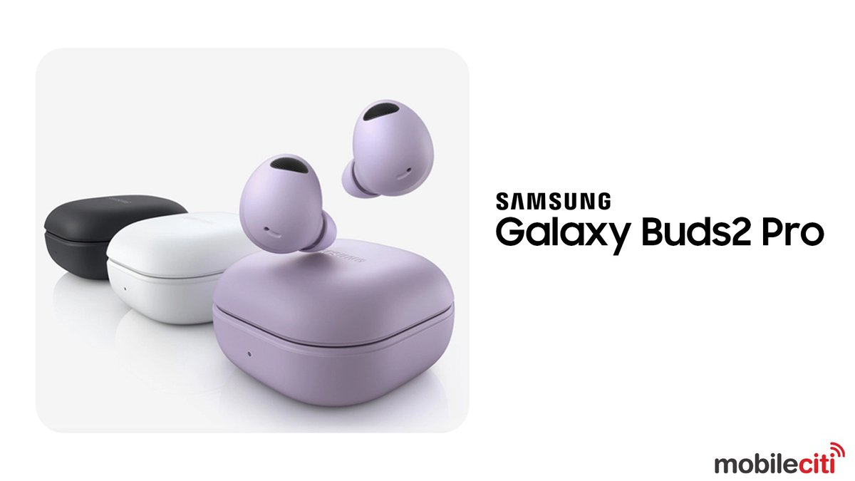 🎧Samsung Galaxy Buds2 Pro

✔️2-Way Dynamic Speaker for 360 Audio
✔️Up to 5 hrs of continuous playtime
✔️IPX7 Water Resistance

👉Available on Mobileciti

👉Buy Now: bit.ly/3PU2JuM

#GalaxyBuds2Pro #SamsungBuds #PremiumAudio #SamsungFan #GalaxyEcosystem #UpgradeYourGear