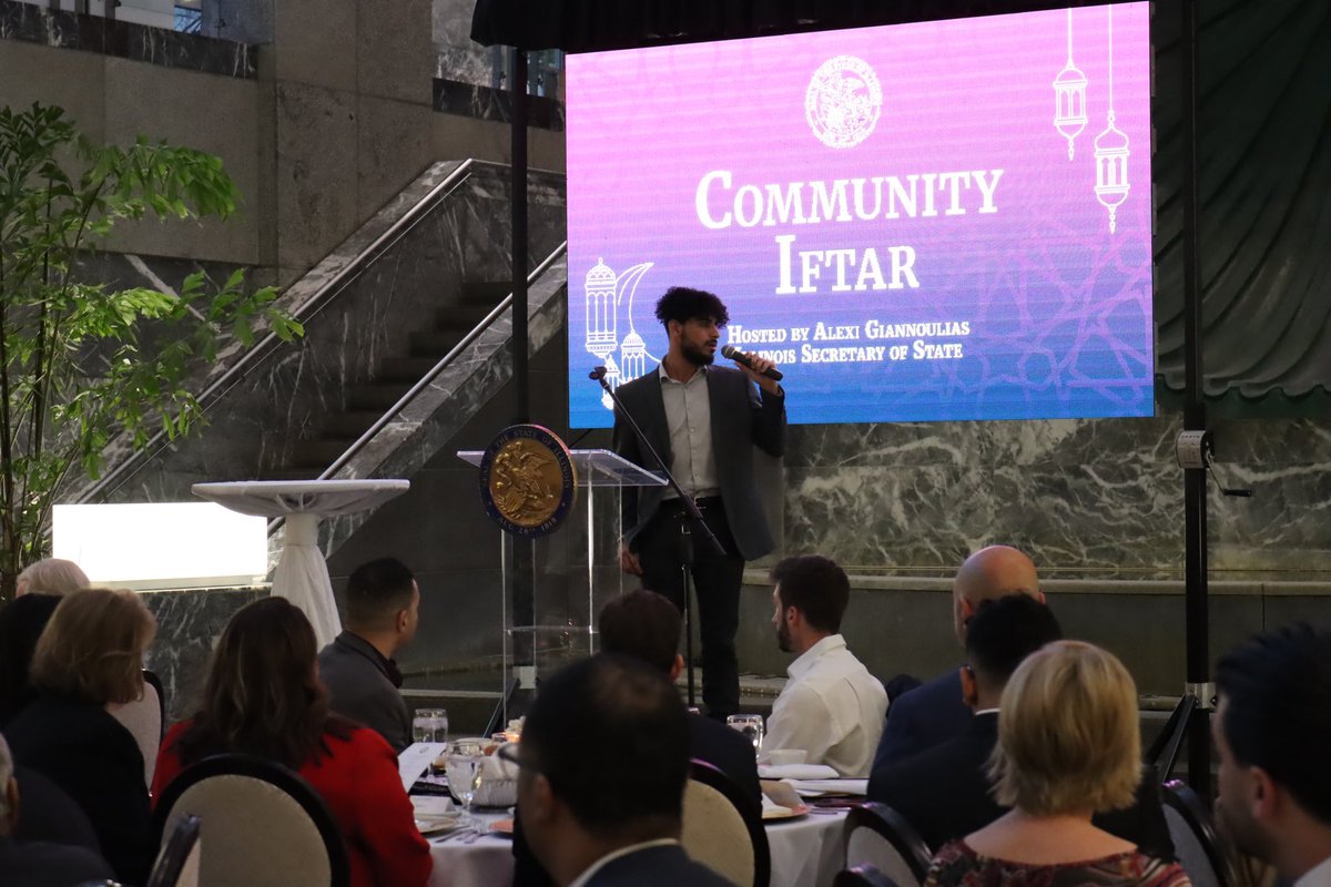 ILSecOfState's tweet image. Thanks to all who joined us for our second annual Community Iftar, as we bid farewell to #Ramadan and welcome the joyous festivities of Eid al-Fitr. May this special time be filled with love, laughter, and cherished moments with loved ones. #ILSOS