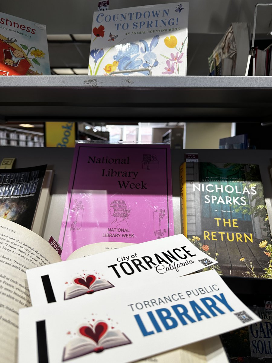 📚 Happy #NationalLibraryWeek! Spread library love with our latest additions to the “I Love Torrance” sticker collection! Visit any Torrance Public Library branch to grab yours. While you’re here, explore what all our libraries have to offer! #HowILibrary #NationalLibraryWeek