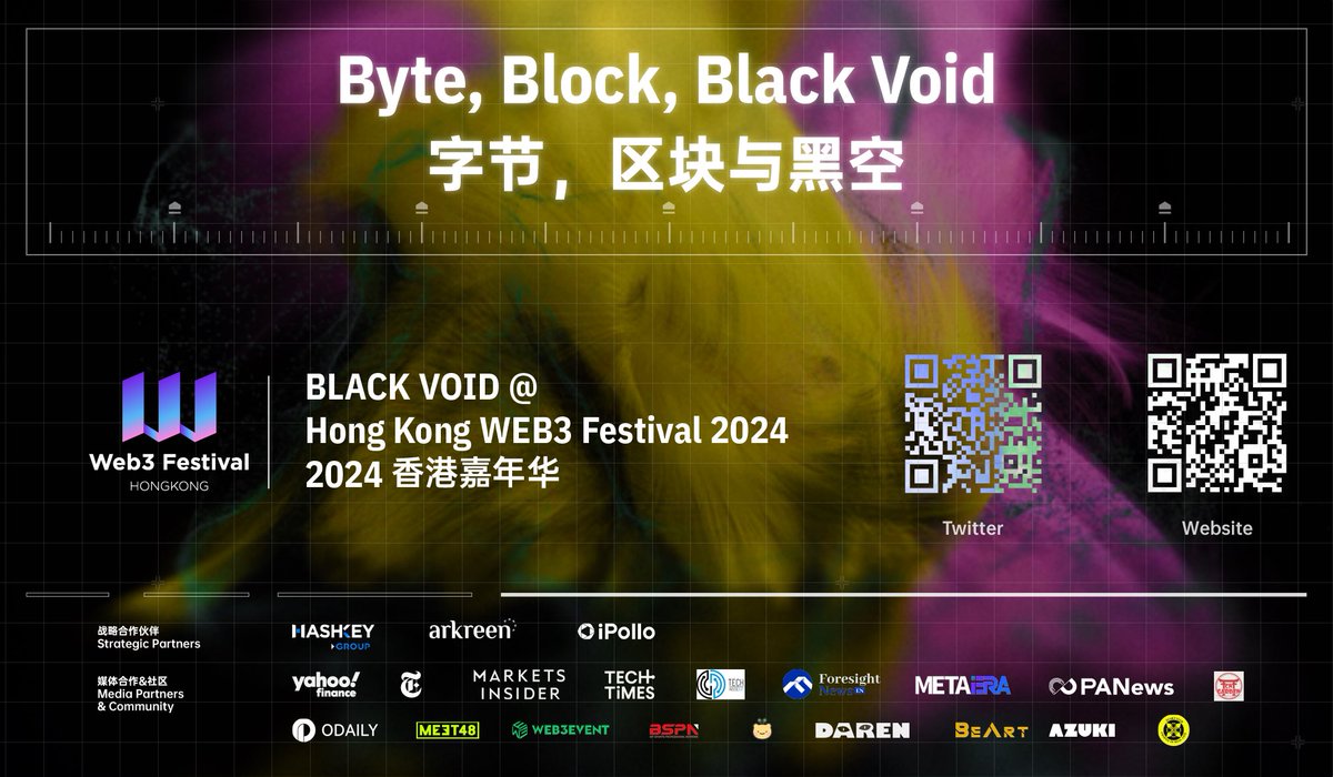 XCart_Labs's tweet photo. Excited to announce that @XCart_Labs and @BV_BlackVoid have teamed up! Join "Byte, Block & BlackVoid" for a fusion of art and technology.
Exhibit Info:
⏰Final Day! April 9, 2024
🗺️Venue: Web3 Festival HK, 3rd Floor, HKCEC
#XCart ✨#BlackVoid ✨#HKWeb3Festival ✨#RWA ✨#BTC✨ $RWAX
