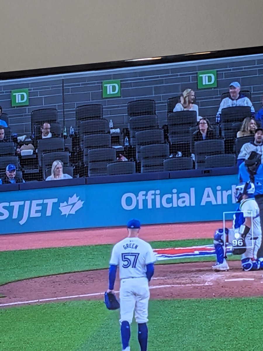 Home opener W cooking, fans fed up! @EmptySeatsPics #BlueJays #ToTheCore #Freehomeplatelady