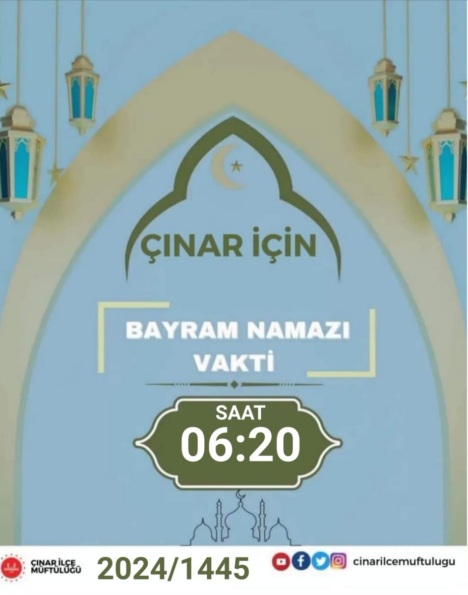 ÇINAR İLÇE MÜFTÜLÜĞÜ (@cinarmuftuluk) on Twitter photo 