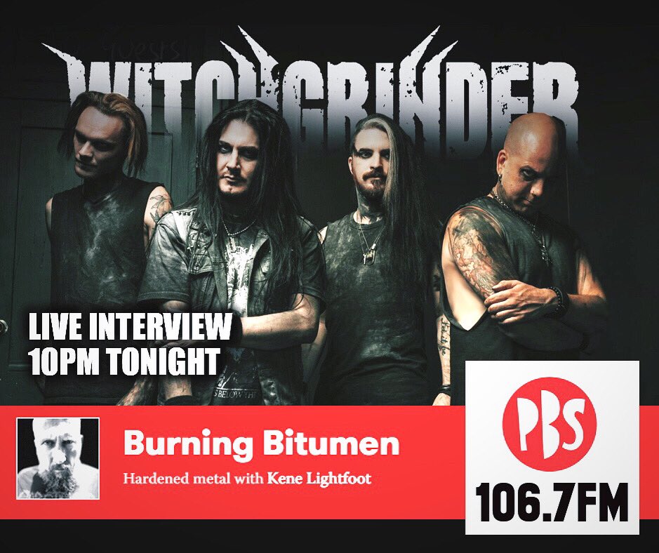 Tune in tonight 10pm aest. Live from the @pbsfm studios. Kene at Burning Bitumen has invited Trav and Jake to talk all things Witchgrinder and more. #witchgrinder #nothingstaysbuired #pbs #burningbitumen