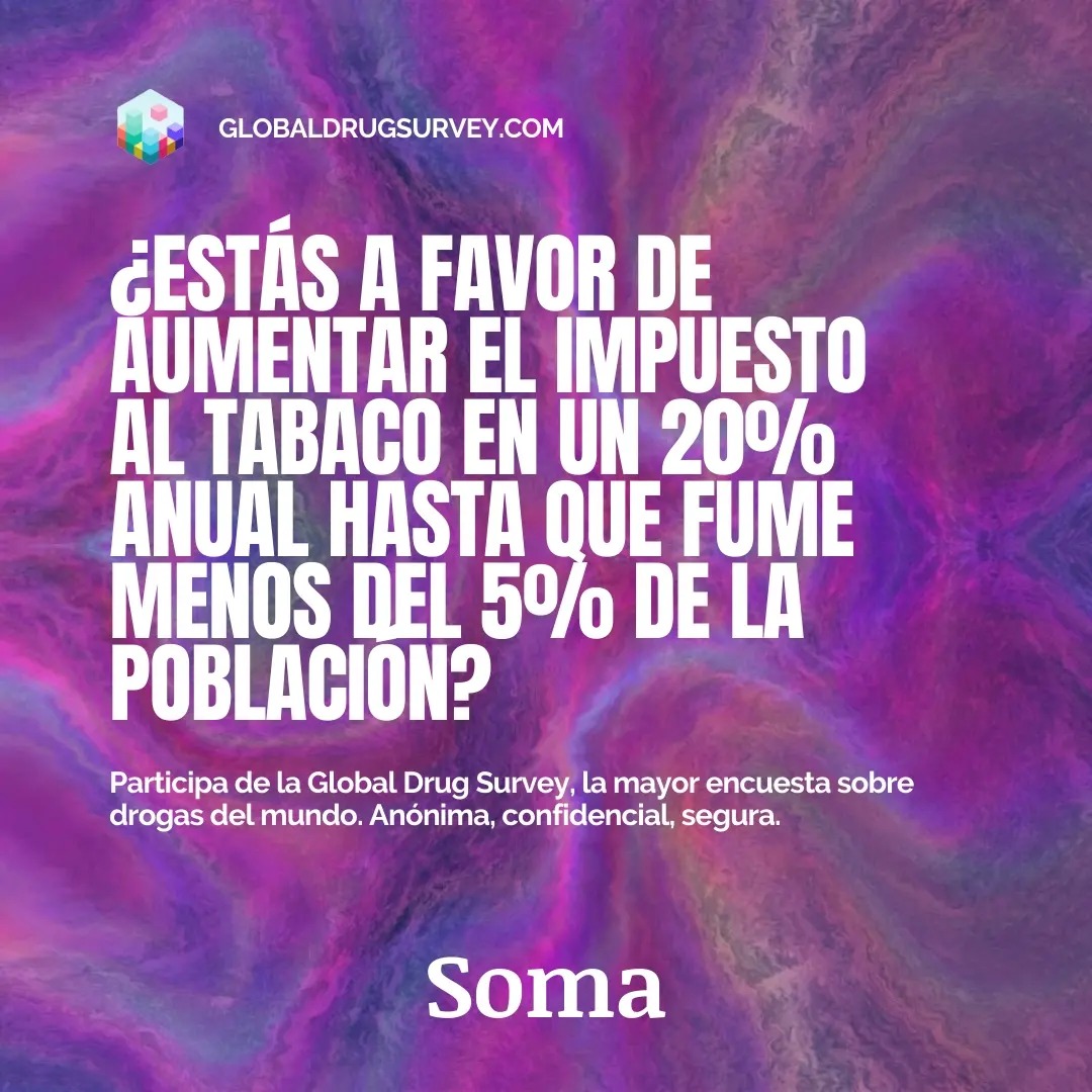 📊 Participa en Globaldrugsurvey, la mayor encuesta sobre drogas del mundo >>> redcap.link/gds2024 👉 Disponible hasta el 30 de abril. Toda la información también en @GlobalDrugSurvy. #GDS2024 #DrugLaws #HarmReduction #LasDrogasComoSon #Soma