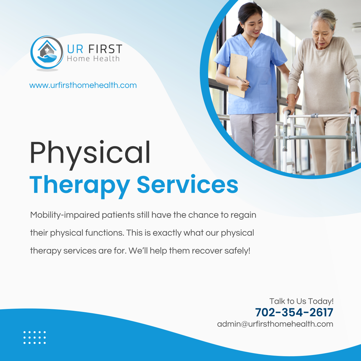 Among the high-quality services that we offer are physical therapy services. 

Read more: business.facebook.com/photo.php?fbid…

#LasVegasNV #PhysicalTherapy #HomeHealthCare #HealthcareProvider #HomeHealthcareSolutions